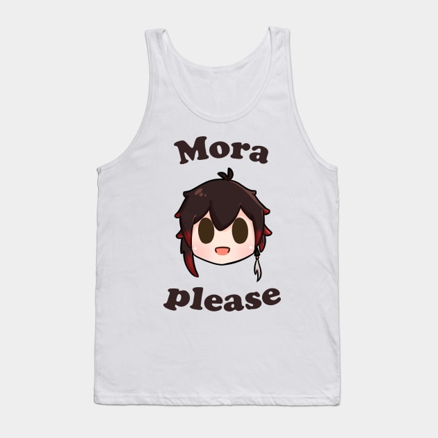 Genshin impact Zhongli mora please Tank Top by Oricca